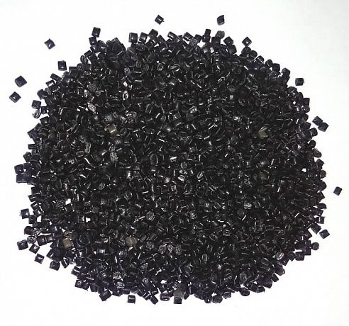 Вторичная гранула ПВД экструзионная черная - Вид 1